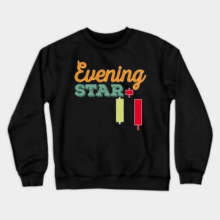 Retro Forex Trading Pattern Evening Star Crewneck Sweatshirt